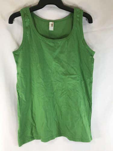Anvil Tank Top Shirt Green Womens - Medium
