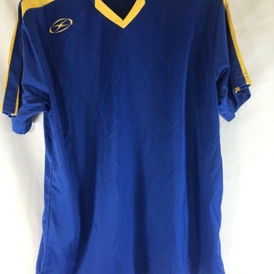 Xara Soccer #23 Jersey Athletic Shirt Blue / Gold Mens Small