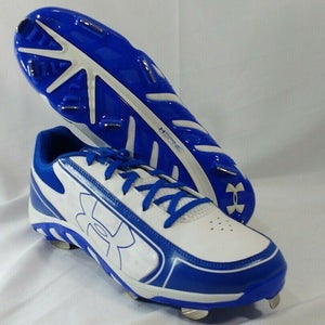 Under Armour Spine Glyde ST CC Womens Size 10.5 Blue White Baseball Cleats