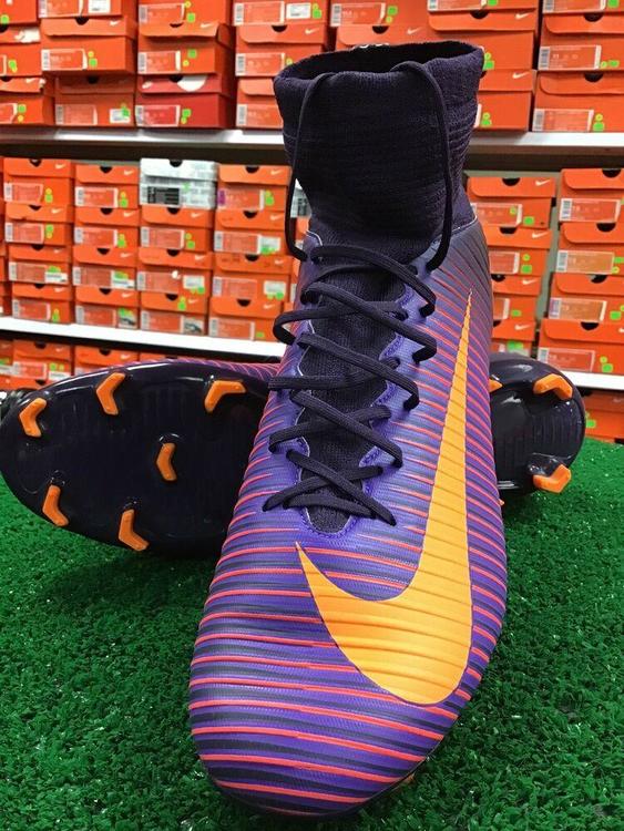 purple and orange nike mercurial