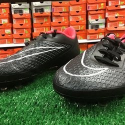 Nike Jr Hypervenom Phelon FG Black / Pink Soccer Cleats Size 4.5y NEW NIB FIRM PRICE