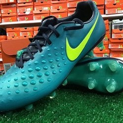 NIKE MAGISTA OPUS II FG RIO TEAL-VOLT SOCCER CLEATS SZ 8.5 [843813-375] FIRM PRICE