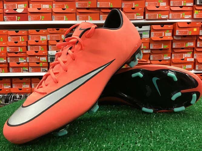 New Nike Mercurial Veloce II Fg Soccer Cleats Peach / Silver Size 9.5 New In Box FIRM PRICE