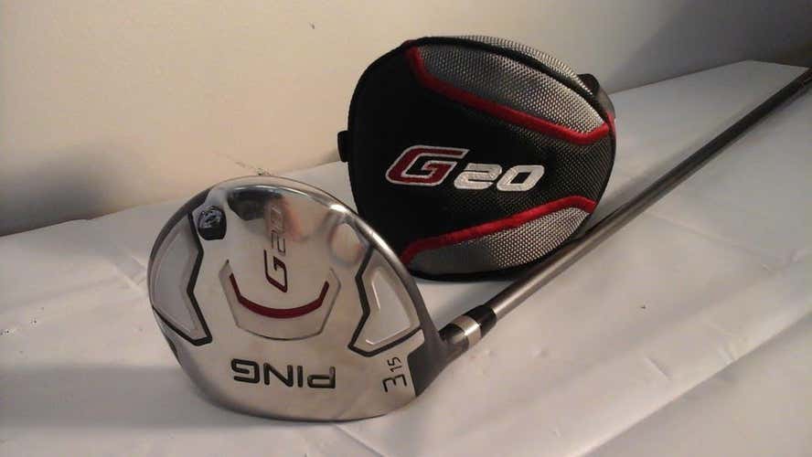 Used Ping G20 3w Mlh 3 Wood Graphite Regular Golf Fairway Woods
