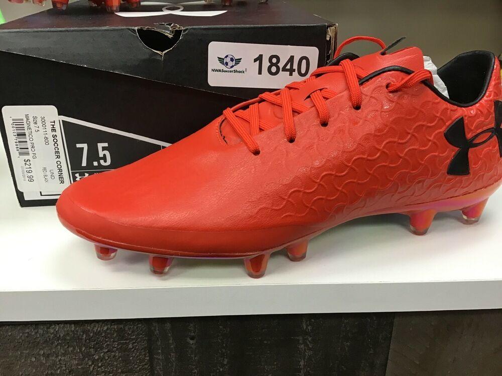 orange under armour soccer cleats