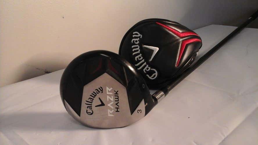 Used Callaway Razr Hawk 3w Mlh 3 Wood Graphite Stiff Golf Fairway Woods