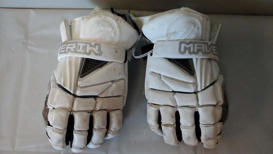 Used Maverik Max Gloves 12 12" Lacrosse Mens Gloves