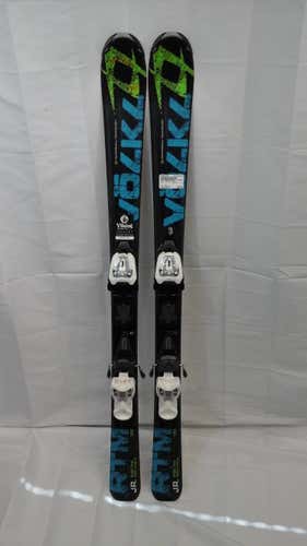 Used Volkl Rtm Jr. 120 120 Cm Downhill Ski Boys Combo