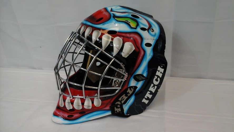 Used Itech Clown Goalie Mask Md Goalie Helmets Masks
