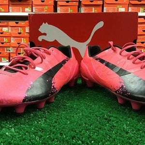 New Puma EvoSPEED 1.3 Pink / Black FG Soccer Cleats Size 9 New In Box FIRM PRICE