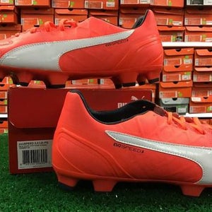 New Puma EvoSPEED 3.4 Leather FG soccer Cleats Lava Blast Size 9.5 NIB FIRM PRICE