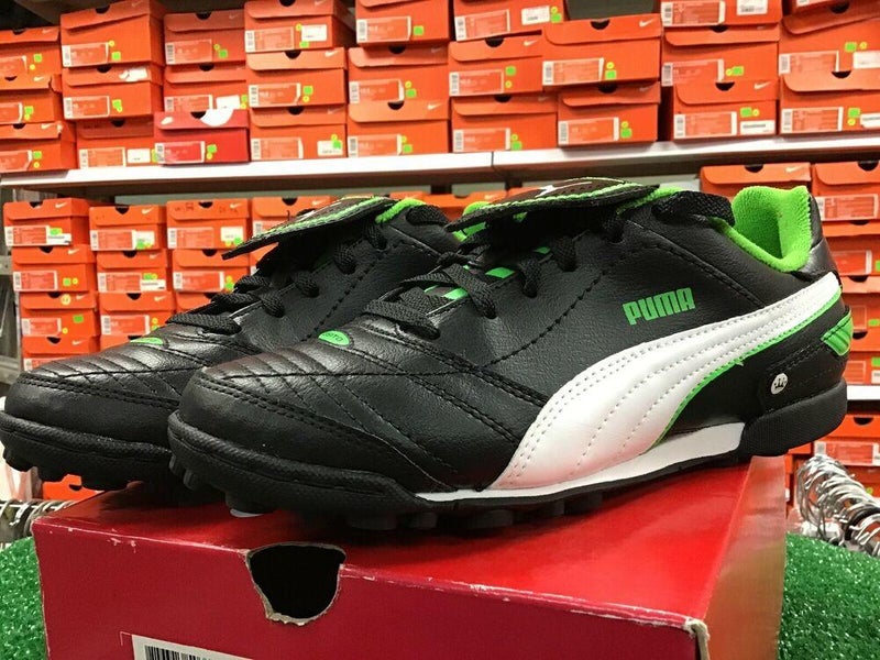 Anemone fish Unsatisfactory Worthless New Puma Esito Finale TT Jr Turf Cleats Black / Green Size 5.5. New In Box  FIRM PRICE | SidelineSwap