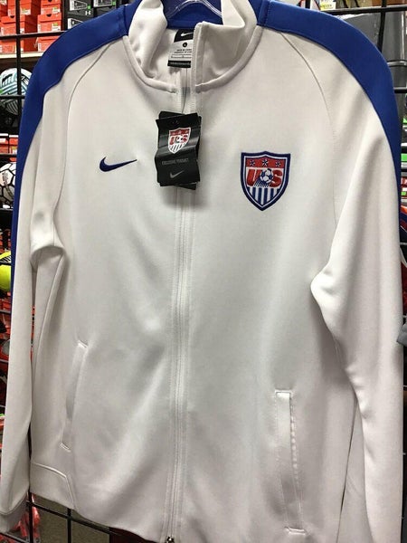 NEW USA national team soccer jacket  Nike N98 White / Blue size Large  NWT FIRM PRICE