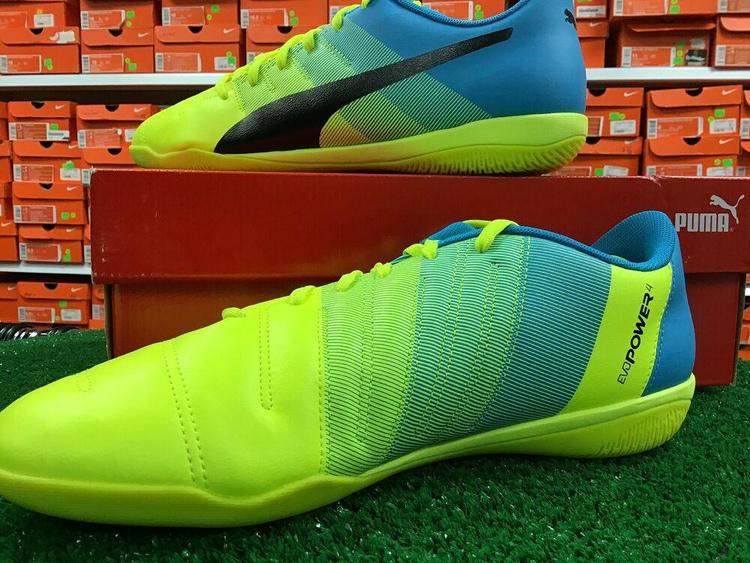 yellow puma indoor soccer shoes