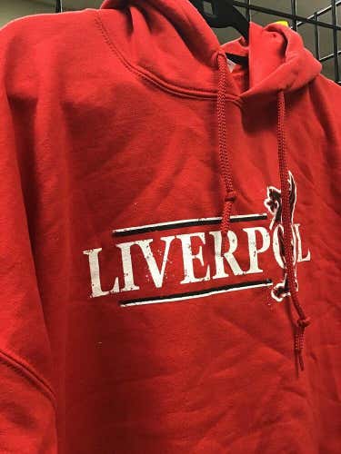 New Mens 2XL Gildan Liverpool Soccer Hoodie Red New Without Tags FIRM PRICE