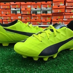 New Luma Womens EvoSpeed 4.4 FG Soccer Cleats Yellow / Blue Size 8 New In Box FIRM PRICE