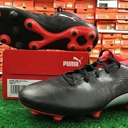 New Puma ONE 18.4 FG Jr Black / Coral Soccer Cleats Size 5.5c New In Box FIRM PRICE