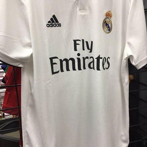 NEW adidas Real Madrid FC Home 2018/19 Soccer Jersey White size Medium FIRM PRICE