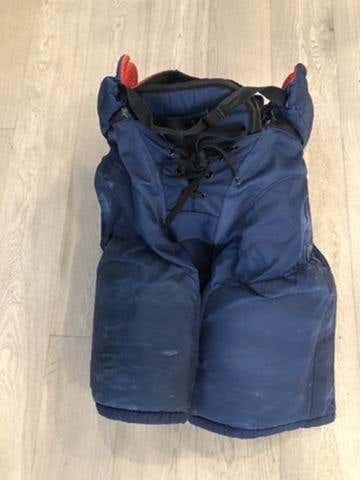 Used CCM HP45X Pro Stock  Pants  Navy Large  Winnipeg Jets (P302)s