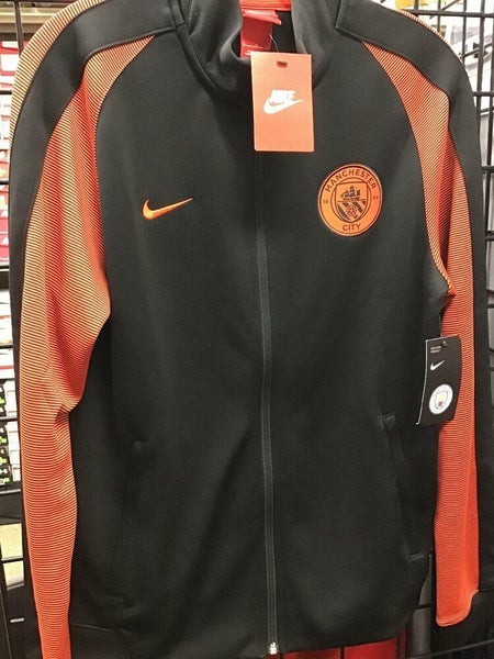 New Nike Manchester City 2017/18 Stadium Jacket Black / Orange Size NWT FIRM PRICE