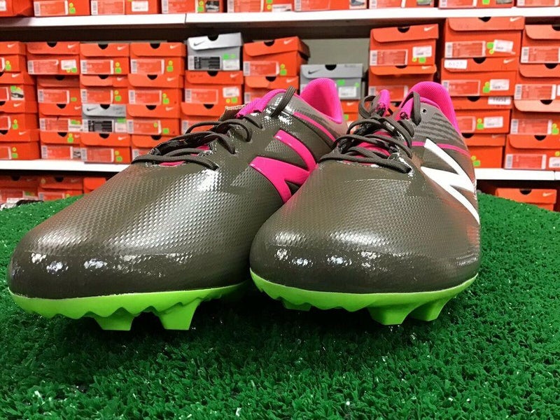 New Balance  Furon 3.0 Dispatch FG Soccer Cleats Grey / Pink / Green Size 12 NEW FIRM PRICE