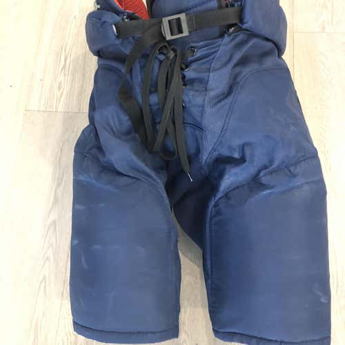 Used CCM HP45X Pro Stock  Pants  Navy Large  Winnipeg Jets (P306)s