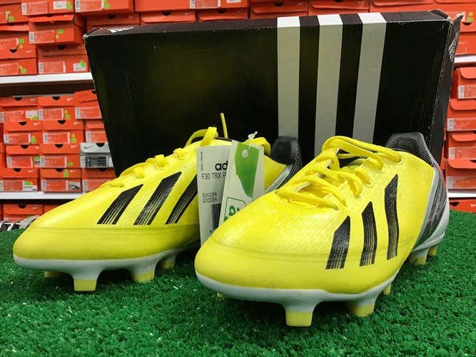 New Adidas F30 TRX FG Junior Soccer Cleats Yellow / Black Size 3 New In Box FIRM PRICE