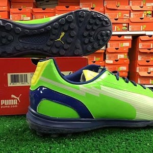 New Puma EvoSpeed 5 TT Green / Blue Soccer Turf Shoes Size 11 New In Box FIRM PRICE