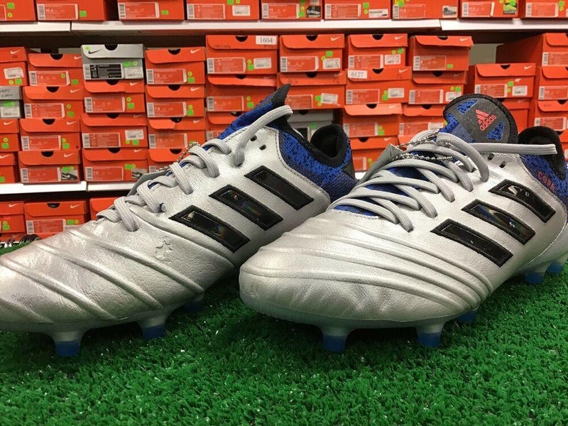 New Adidas Copa 18.1 FG Silver / Blue Cleats Size 7.5 New In Box FIRM PRICE | SidelineSwap