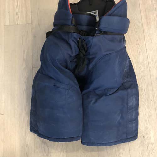 Used CCM HP45X Pro Stock  Pants  Navy Large  Winnipeg Jets (P308)s