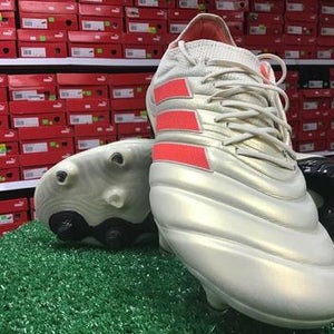 NEW! Men's Adidas Copa 19.1 FG Soccer Cleats (Off White/Red/Black) Sz: 11.5 FIRM PRICE