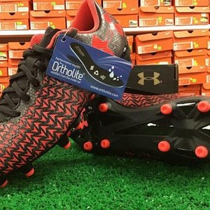 Under Armour CF Force 3.0 FG Jr Soccer Cleats Black / Red Size 3.5y NIB FIRM PRICE