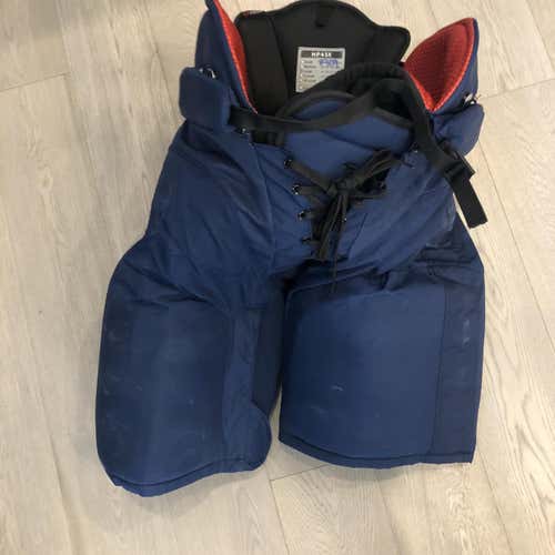 Used CCM HP45X Pro Stock  Pants  Navy Large  Winnipeg Jets (P309)