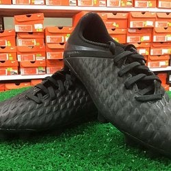 New Jr Nike Hypervenom 3 Club FG Soccer Cleats Blacked Out Size 1.5y New In Box FIRM PRICE