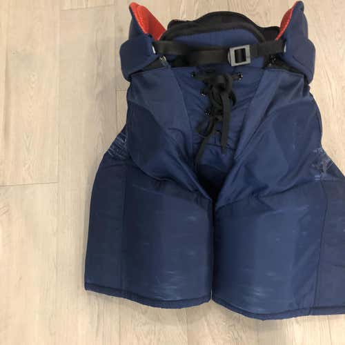 Used CCM HP45X Pro Stock  Pants  Navy Large  Winnipeg Jets (P313)s