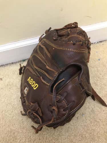 Brown High School/College Catcher's A800 34" Baseball Glove