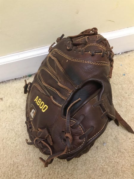 Brown High School/College Catcher's A800 34" Baseball Glove
