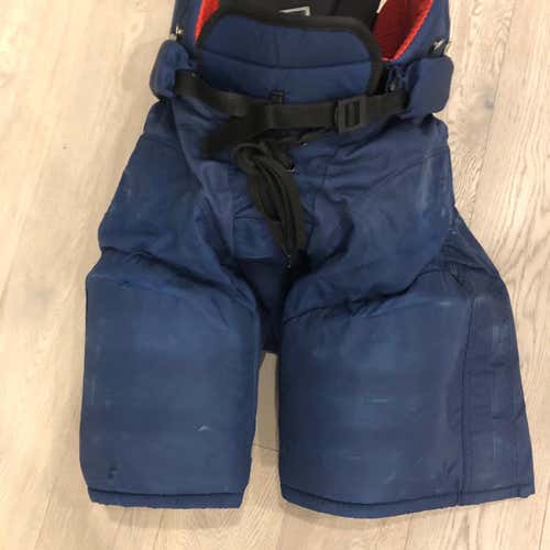 Used CCM HP45X Pro Stock  Pants  Navy med Winnipeg Jets (P319)