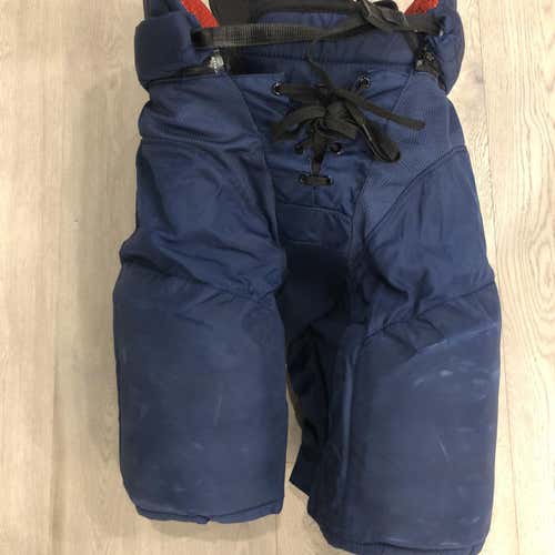 Used CCM HP45X Pro Stock  Pants  Navy med Winnipeg Jets (P321)