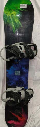 Used Burton Socialite 142 Cm Snowboard Womens Combo