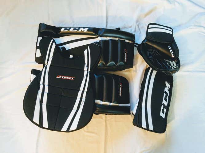 Used Ccm Street Goalie Kit Jr 24" Street Hockey Goalie Equipment