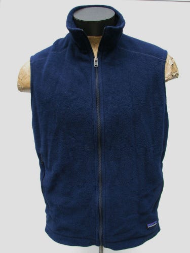 Patagonia Synchilla Men's Blue Full-Zip Fleece Vest Jacket Size Large L