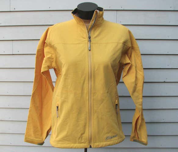 Cloudveil Women's Yellow Soft-Shell Fleece-Interior Coat Jacket Size XL X-Large
