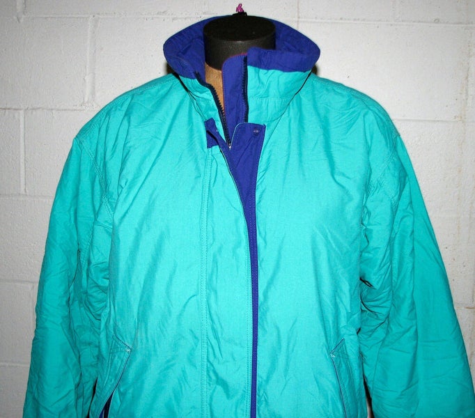 Vintage 1990's Patagonia Women's Green Puffer-Lined Winter Snow Ski Jacket Sz 12