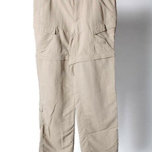 The North Face Women's Khaki/Tan Hiking Drawstring Convertible Pants Shorts Sz10