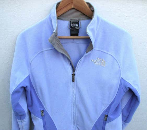 The North Face TKA 1 Women's Blue Full-Zip Fleece Cardigan Sweater Jacket Small