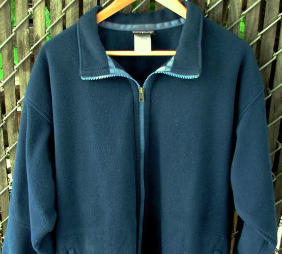 Vintage 2000s Patagonia Synchilla Men Teal Fleece Zip Cardigan Jacket XL X-Large