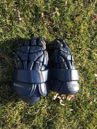 Blue  Player Warrior Macdaddy 13" Lacrosse Gloves