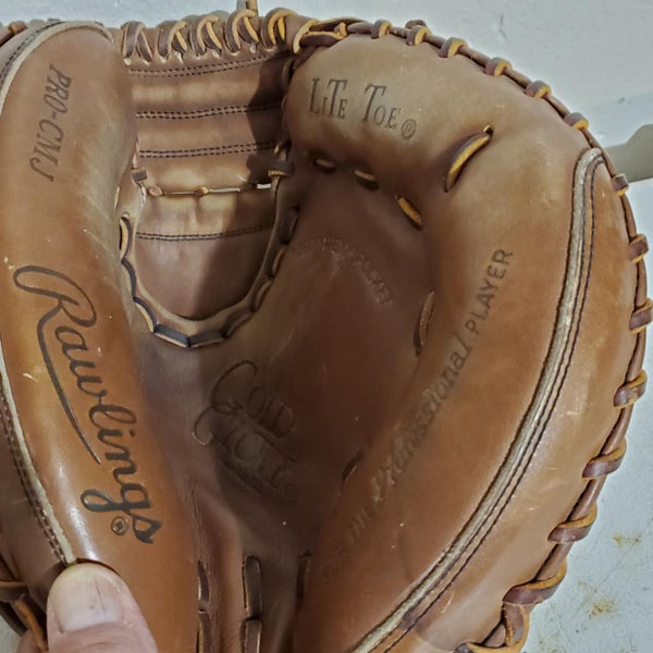 Brown Adult Rawlings Right Handed Catcher's PRO-CMJ Baseball Glove 32.5"