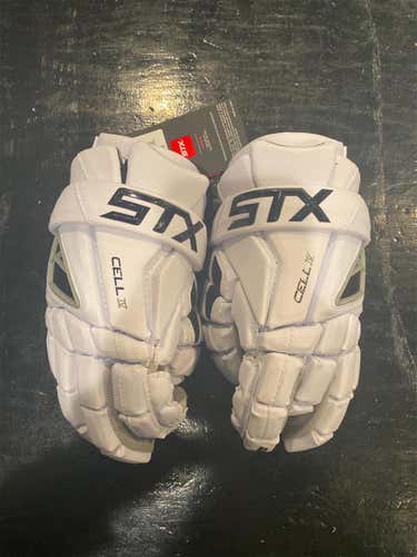 New STX Cell IV 12" Lacrosse Gloves